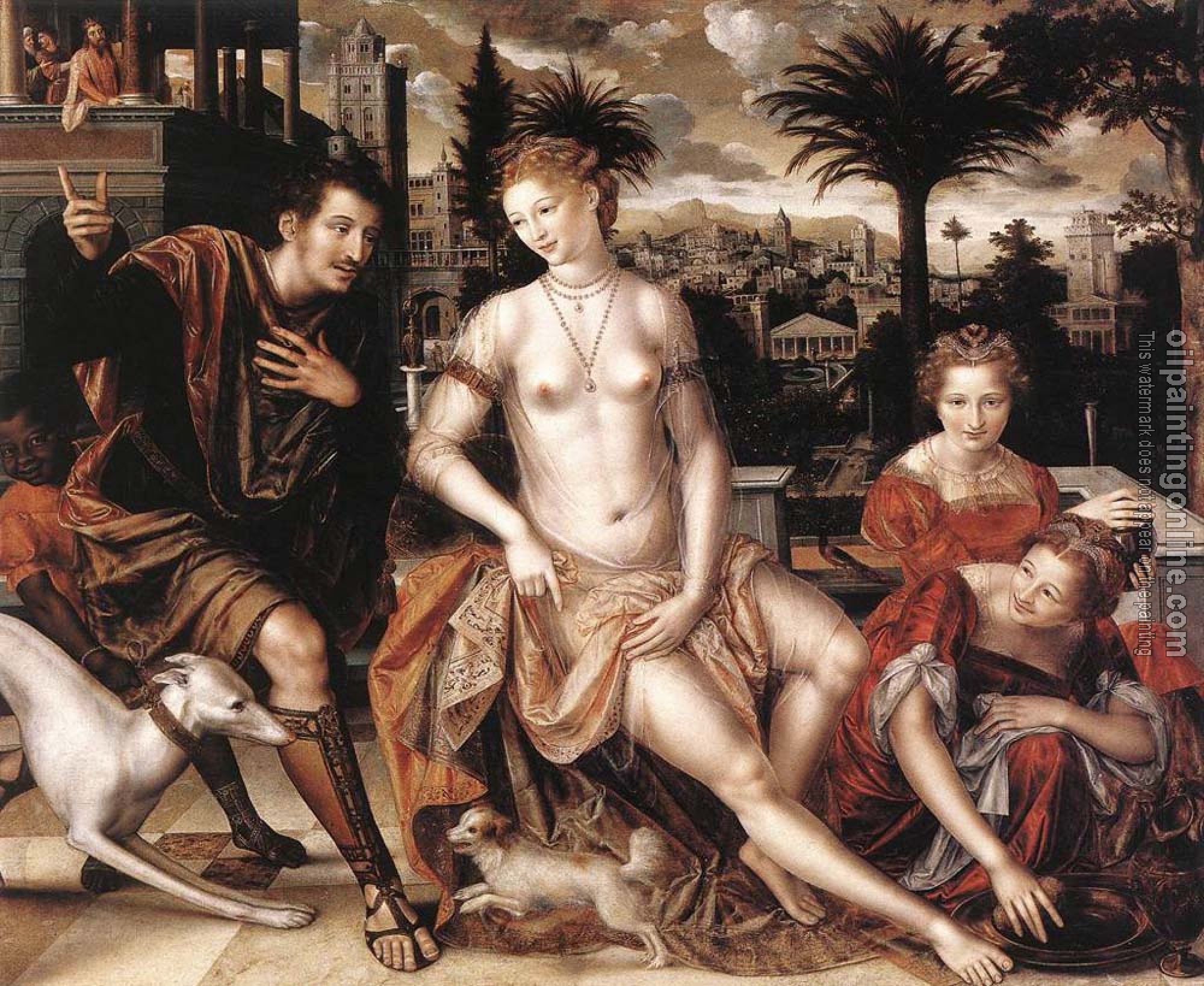 Jan Massys - David and Bathsheba